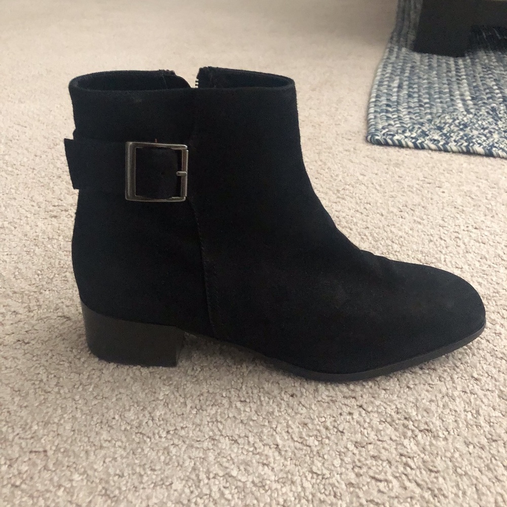 Aquaitalia Black Suede Waterproof Low Booties